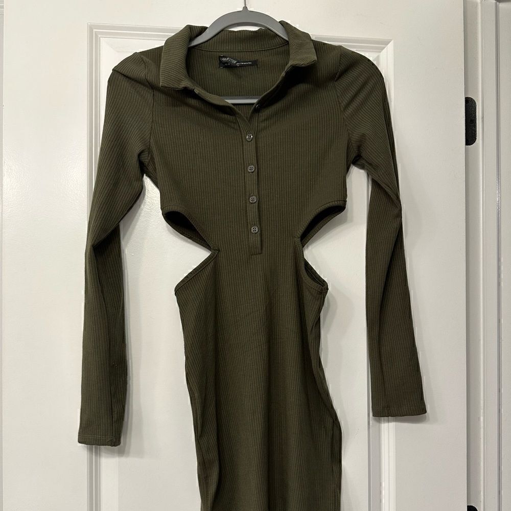 UO Ribbed Cutout Dress